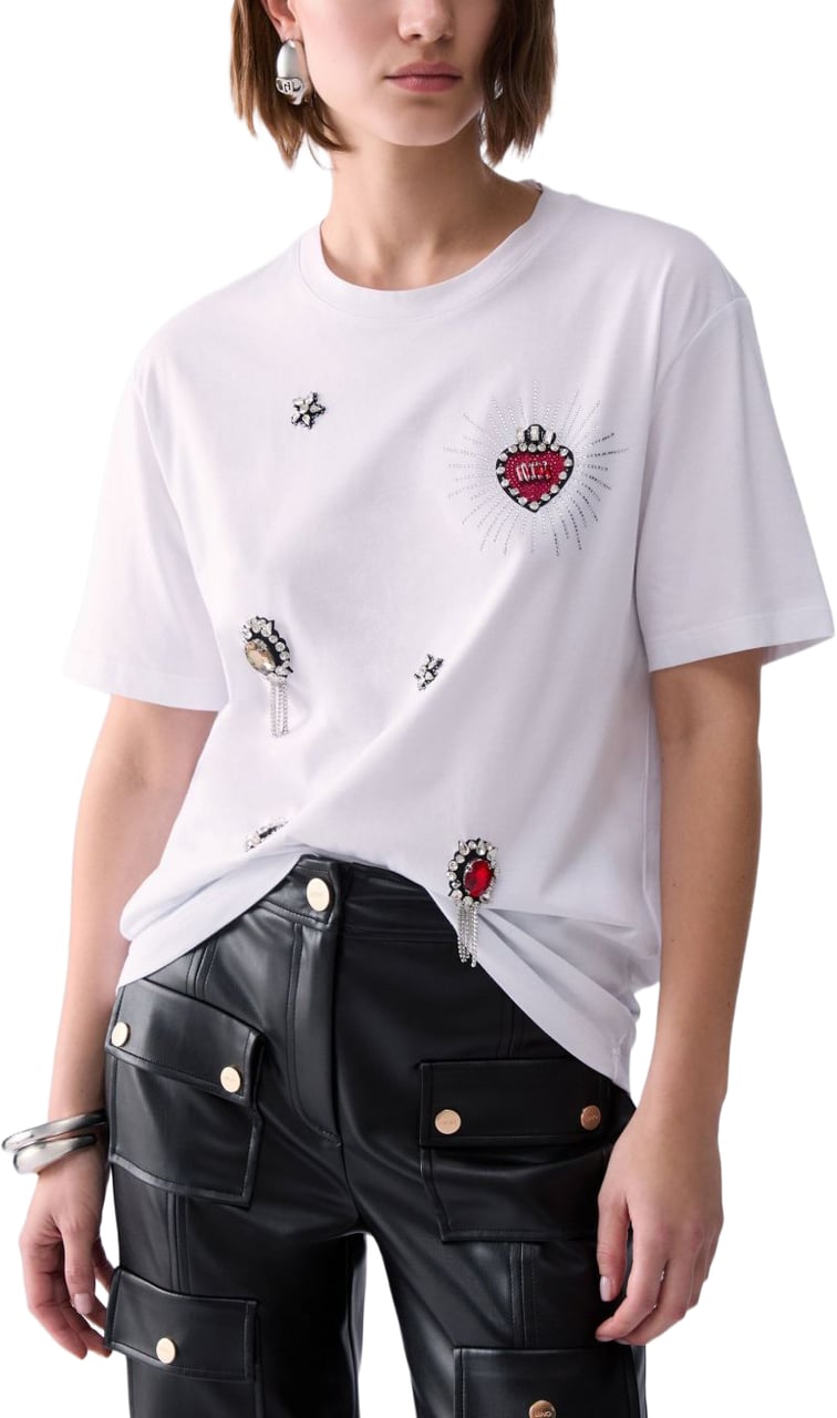 Liu Jo T-Shirts And Polos Bco Liujo Cammeo Wit