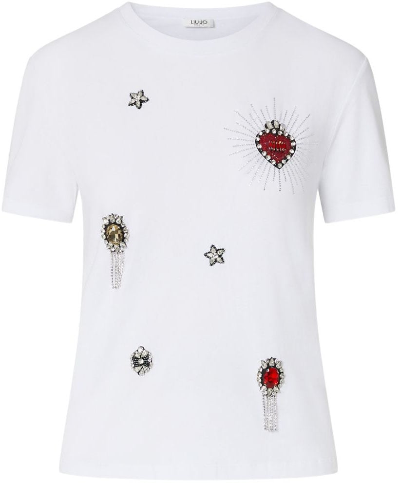 Liu Jo T-Shirts And Polos Bco Liujo Cammeo Wit