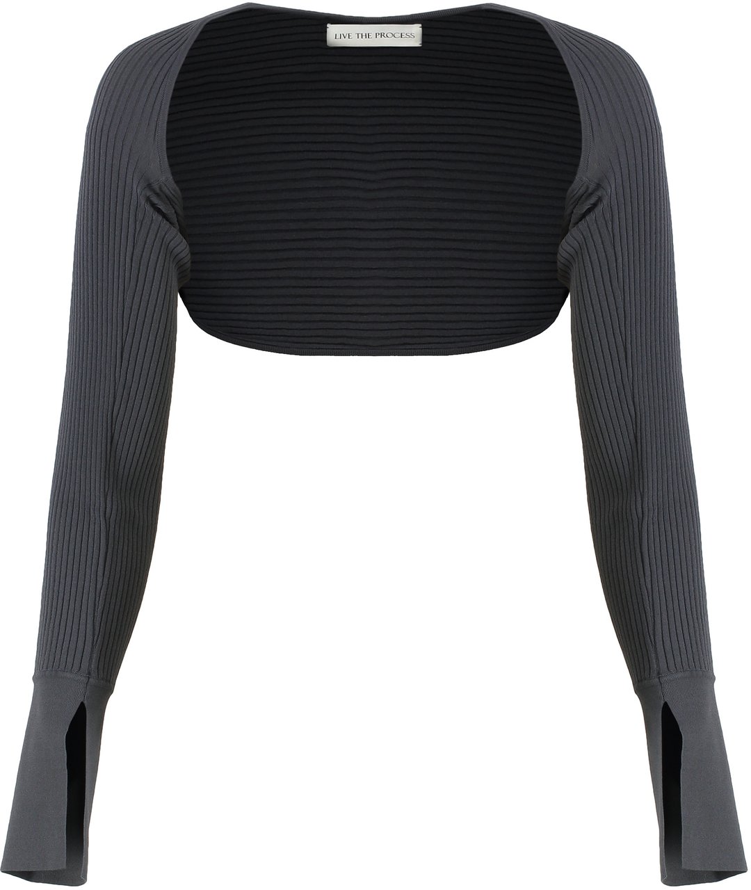 Live The Process Knitted shawl Grijs