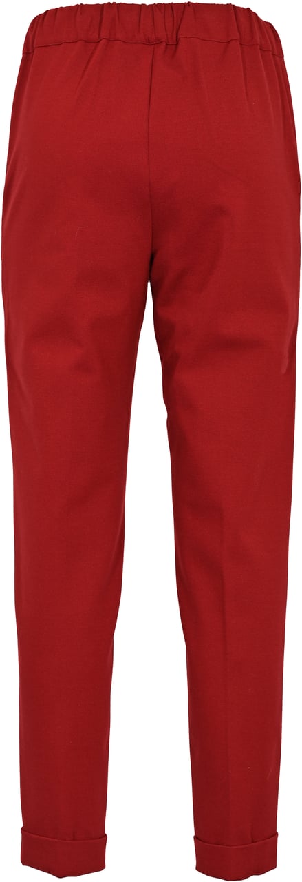 Liviana Conti Trousers Merlot Rood