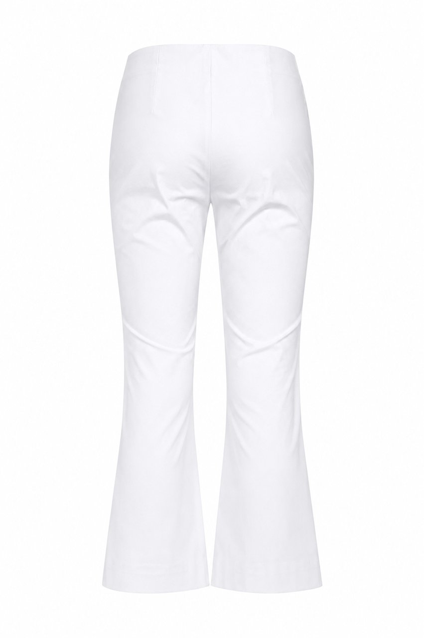 Liviana Conti Trousers Bianco Wit