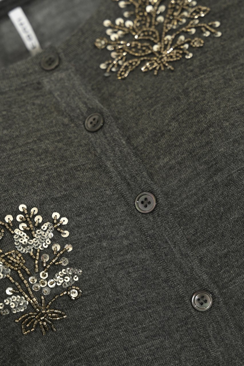 Liviana Conti Sweaters Anthracite Grijs