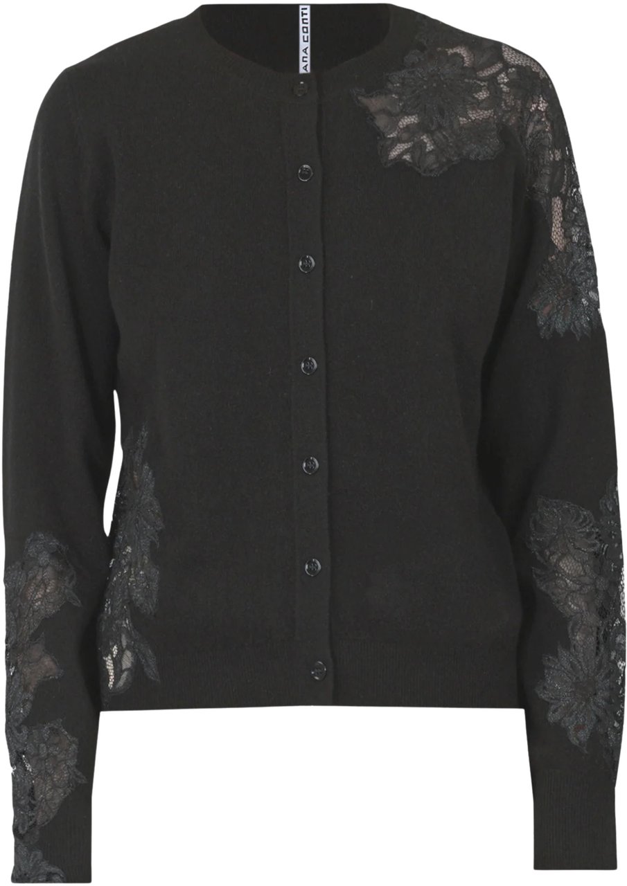 Liviana Conti Sweaters Black Zwart