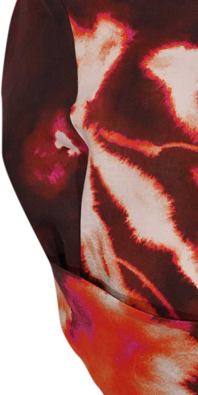 Liviana Conti Top Fiore Macro Bordeaux Divers