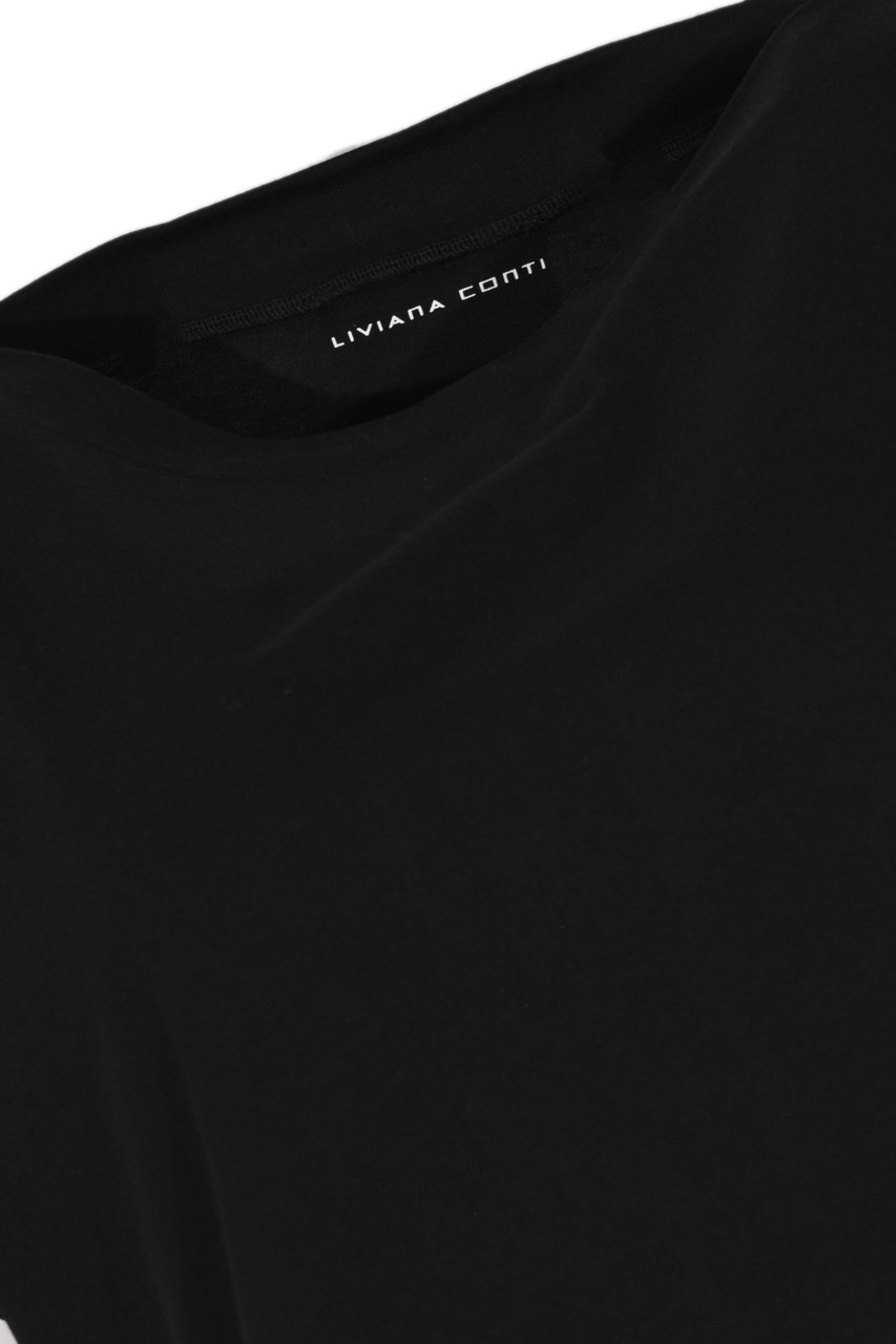 Liviana Conti T-Shirts And Polos Nero Zwart