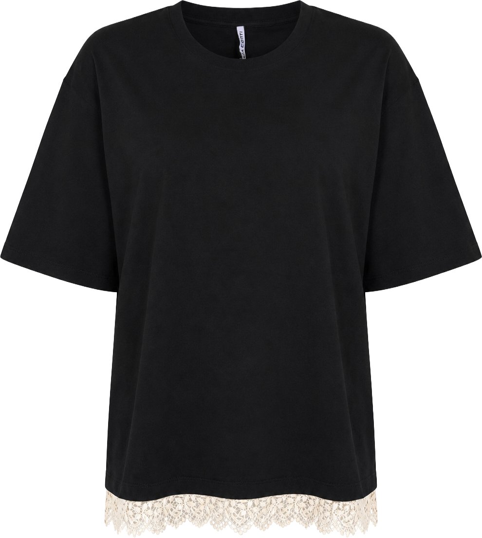 Liviana Conti T-Shirts And Polos Nero Zwart