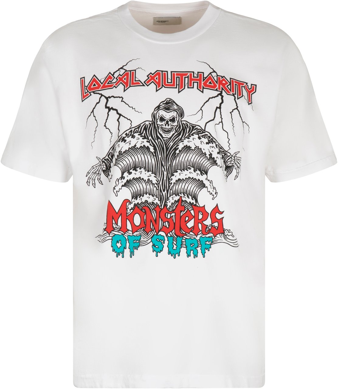 Local Authority Printed cotton T-shirt Wit