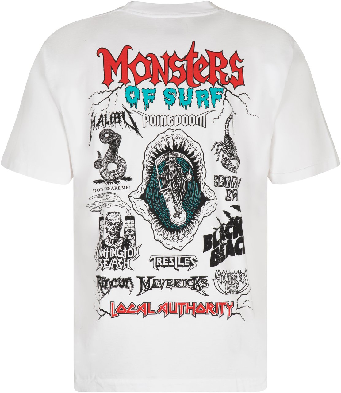 Local Authority Printed cotton T-shirt Wit