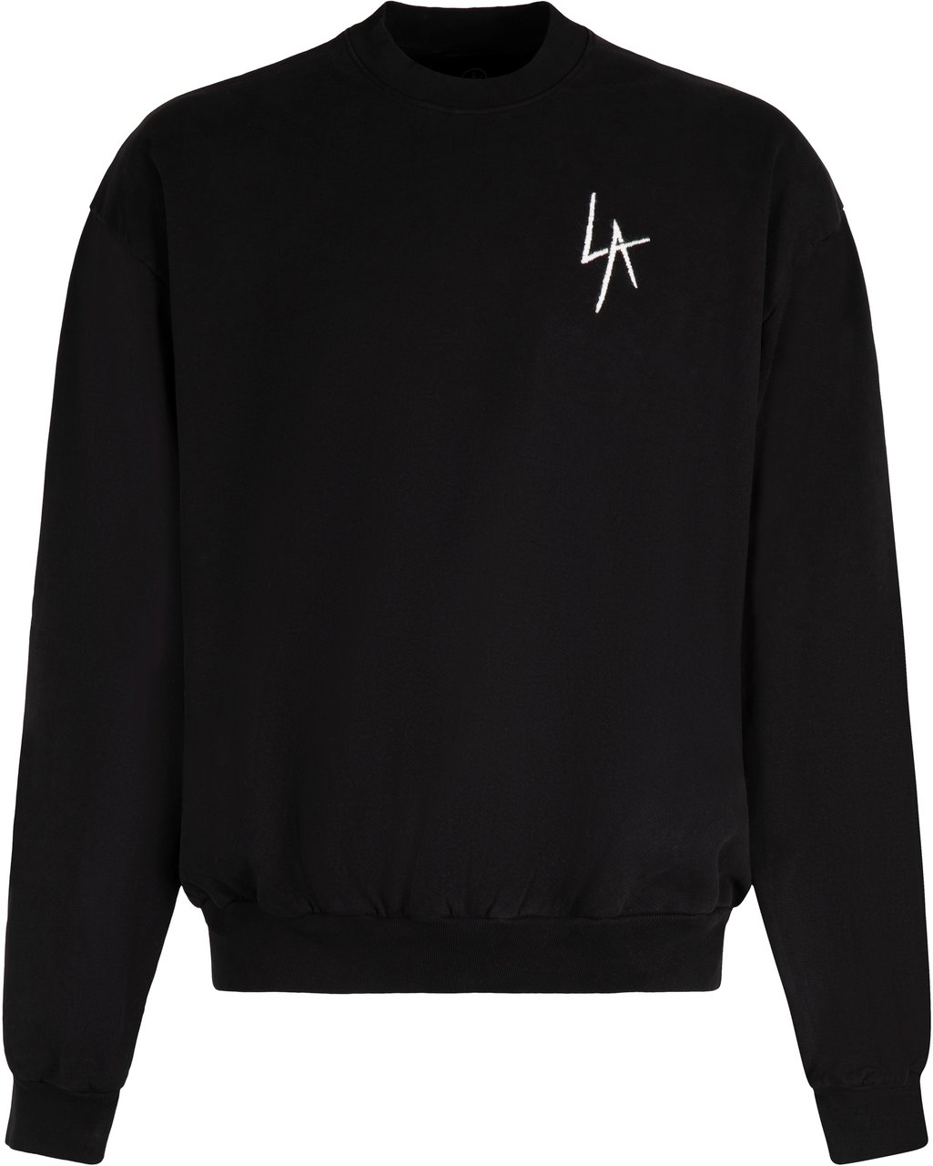 Local Authority Cotton crew-neck sweatshirt Zwart