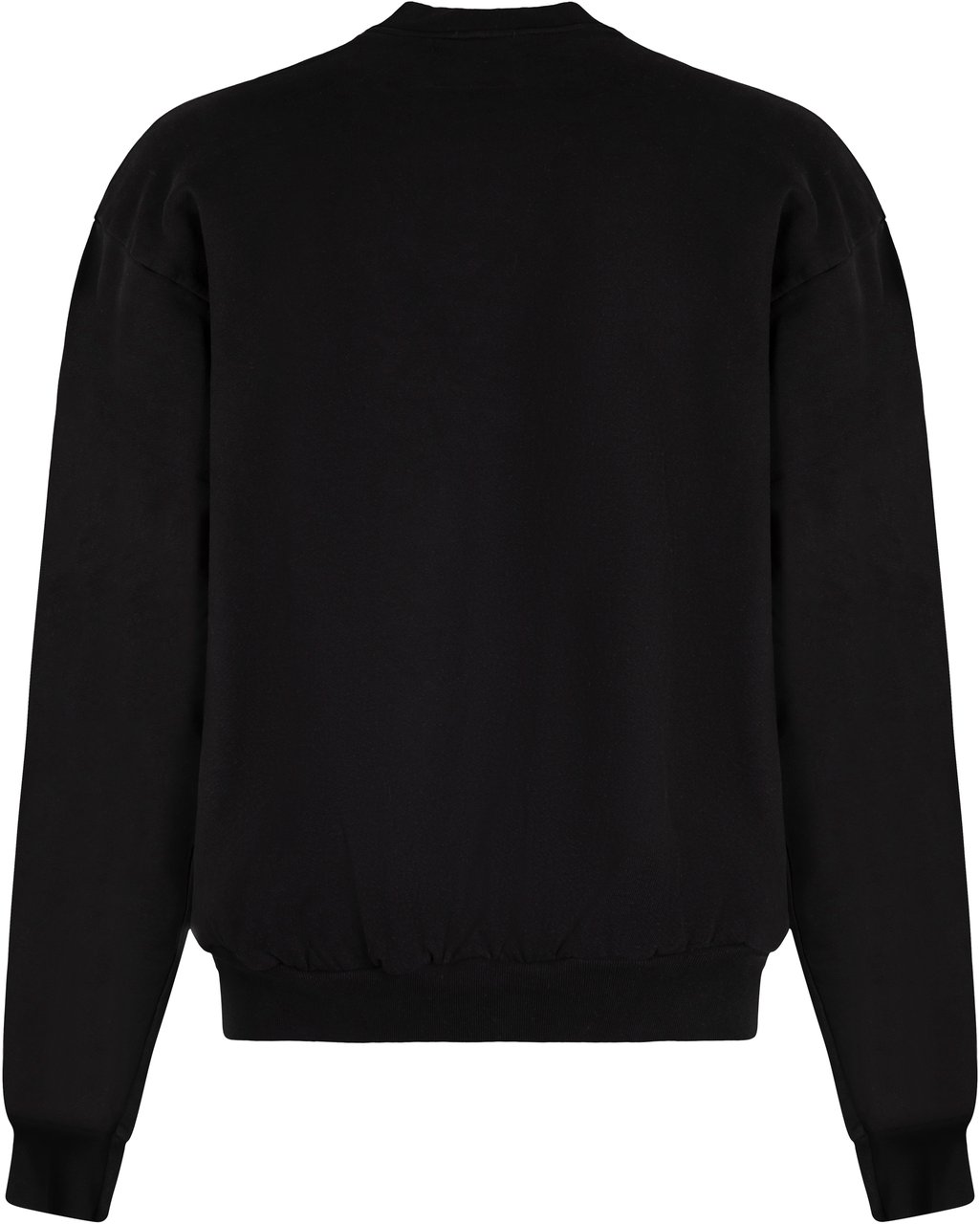 Local Authority Cotton crew-neck sweatshirt Zwart
