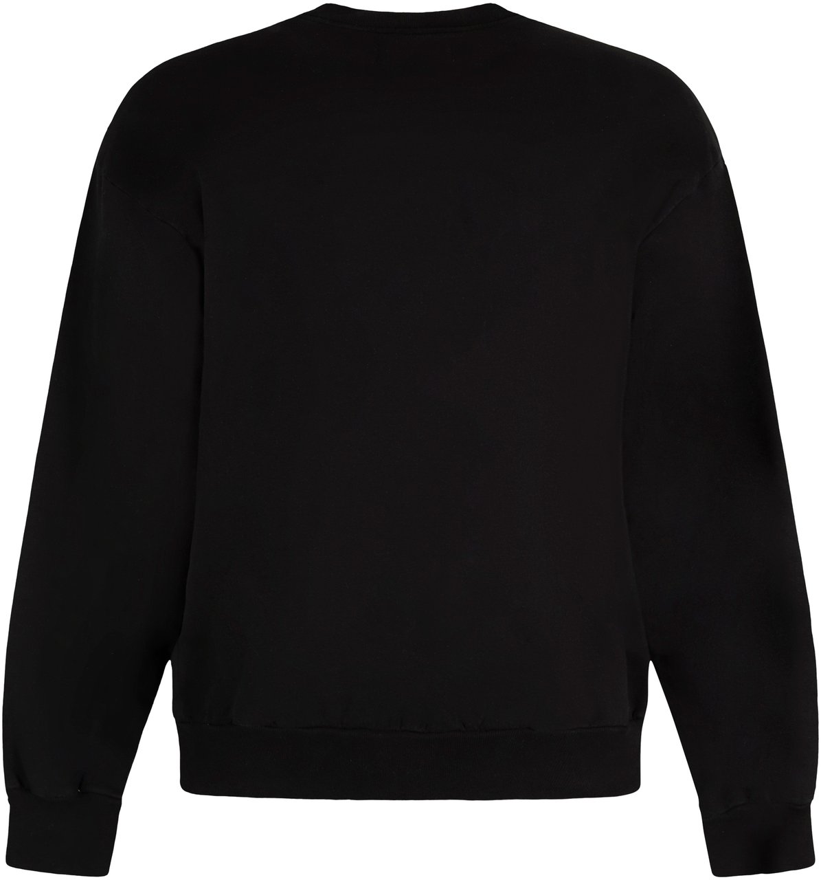 Local Authority Cotton crew-neck sweatshirt Zwart