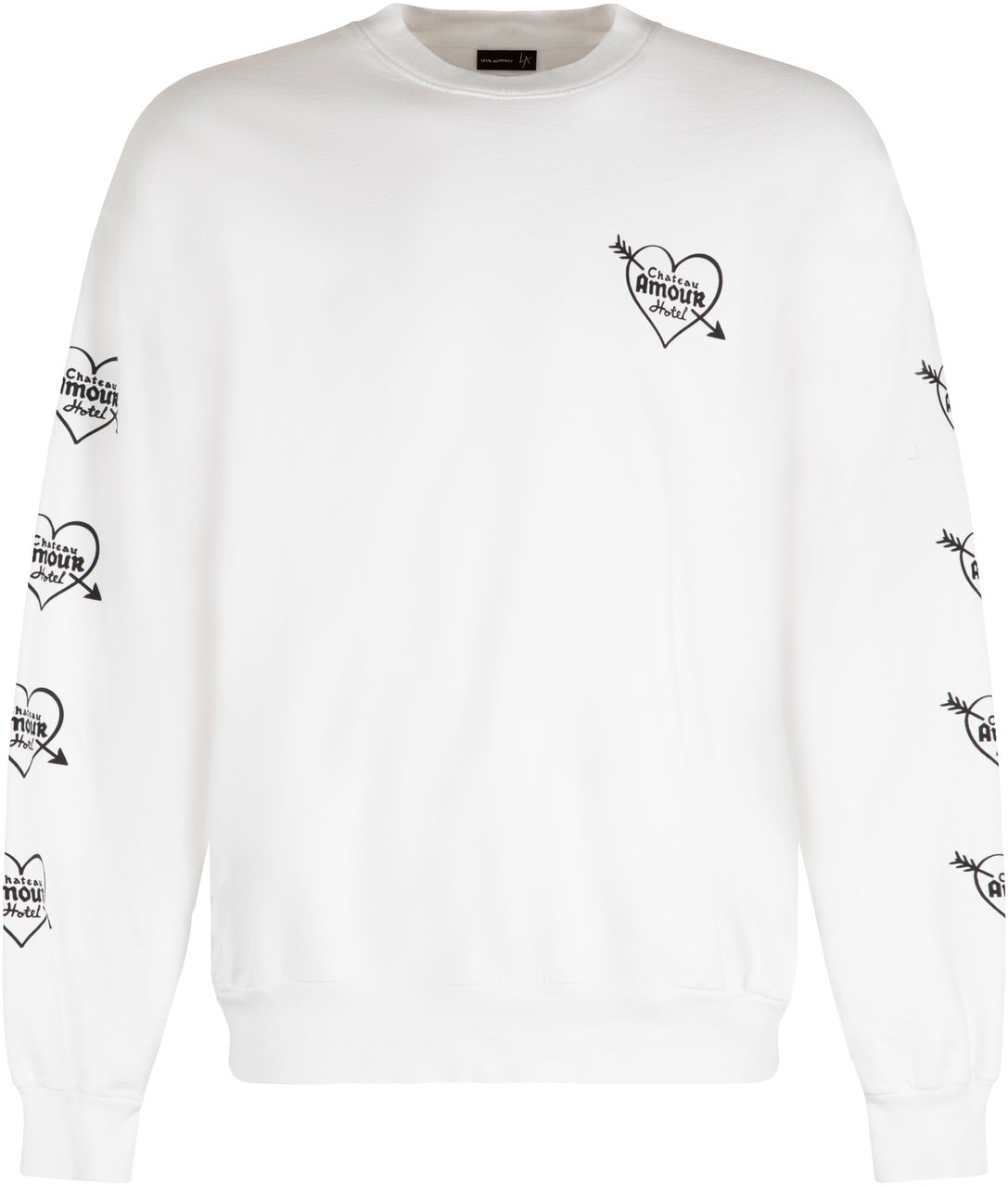 Local Authority Cotton crew-neck sweatshirt Wit