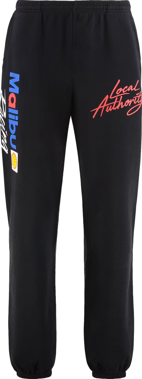 Local Authority Cotton track-pants Zwart