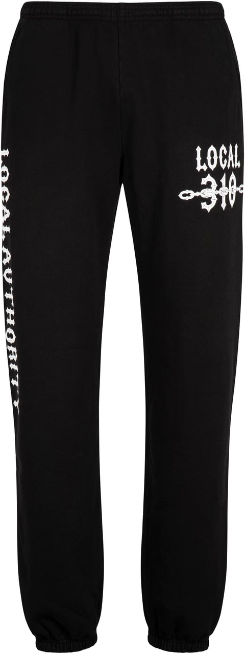 Local Authority Cotton track-pants Zwart