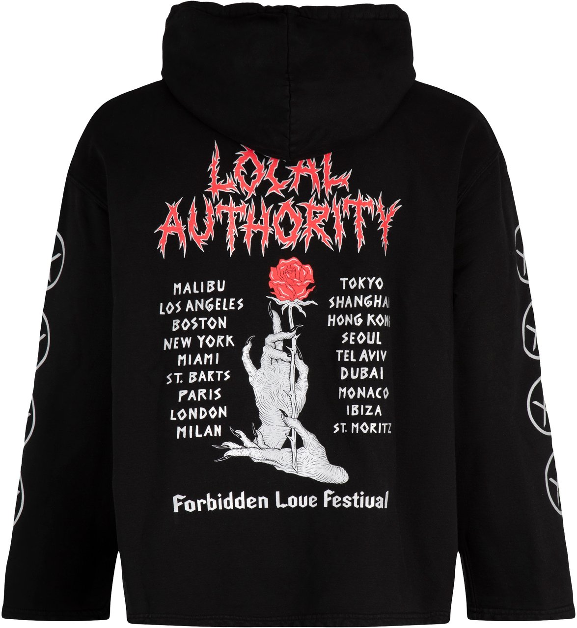 Local Authority Cotton hoodie Zwart