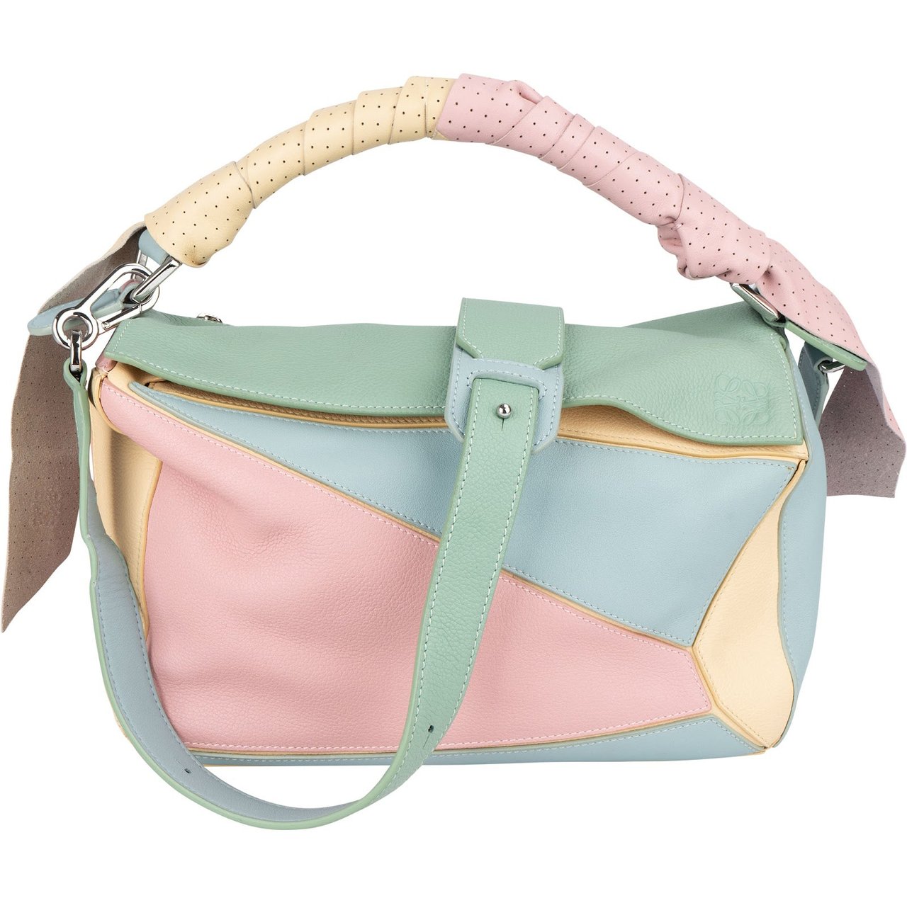 Loewe Loewe Multicolor Leather Puzzle Crossbody Handbag Divers