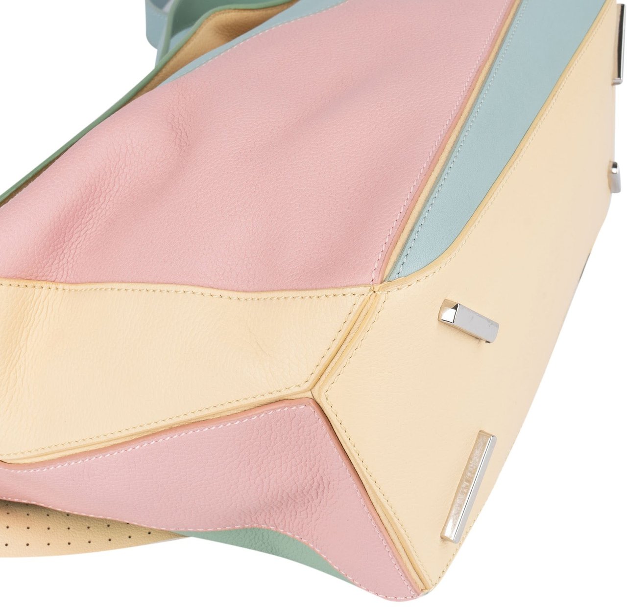 Loewe Loewe Multicolor Leather Puzzle Crossbody Handbag Divers