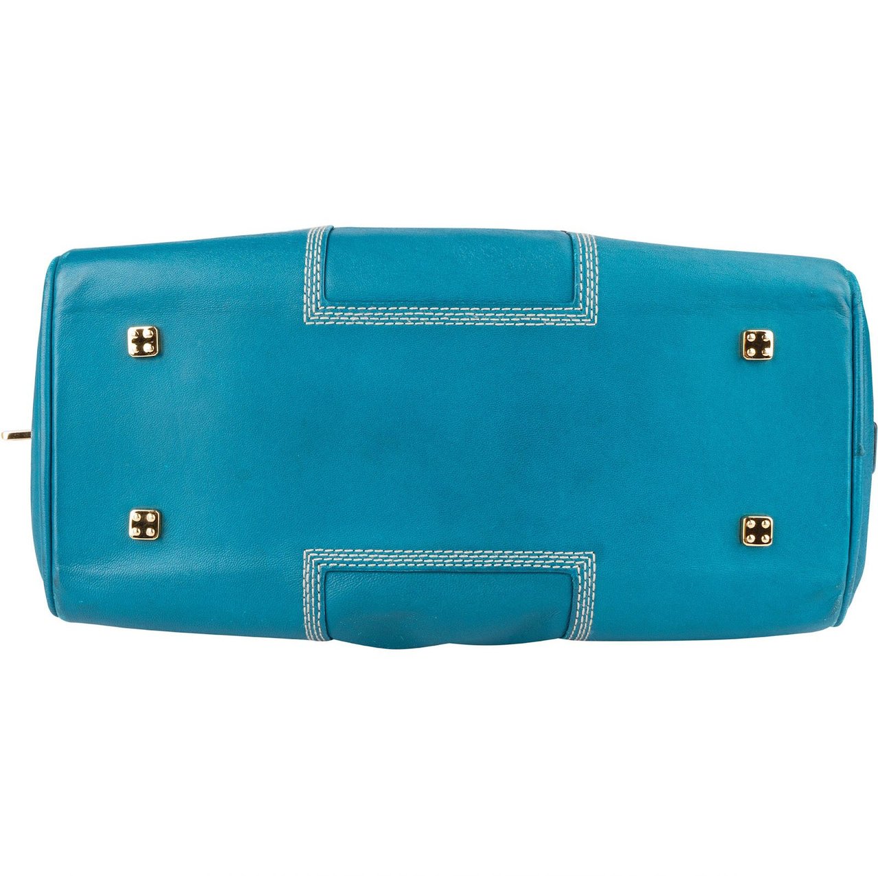 Loewe Loewe Blue Calfskin Leather Amazona Handbag Blauw