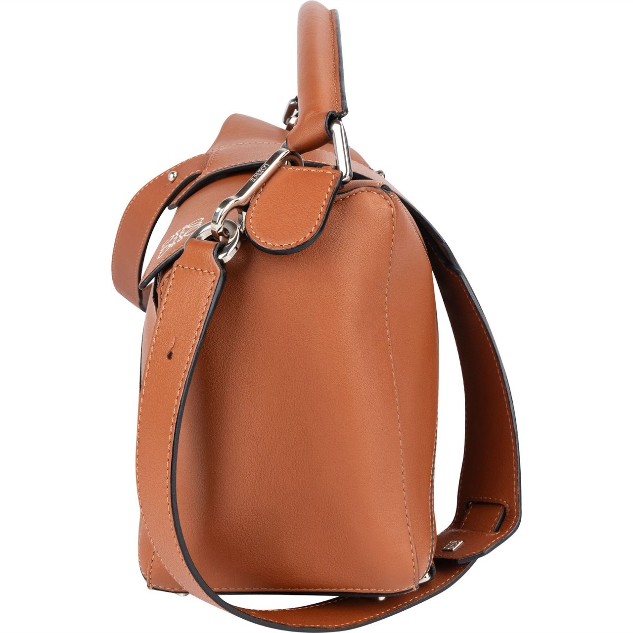 Loewe Brown Leather Puzzle Handbag Bruin