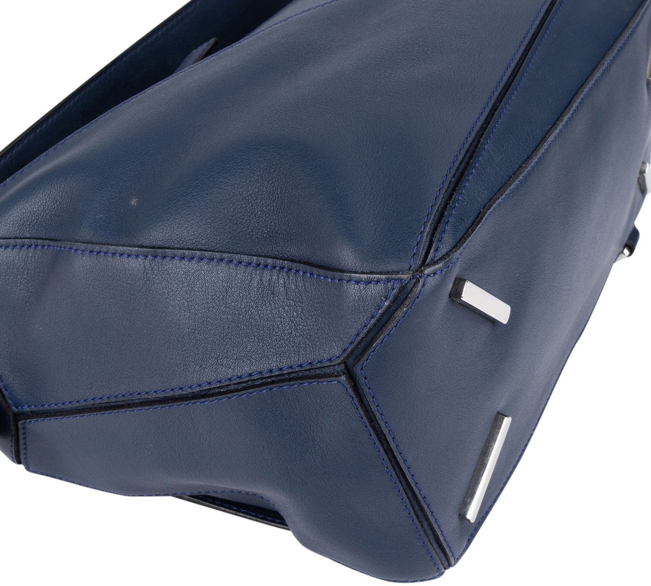 Loewe Loewe Blue Leather Puzzle Handbag Navy