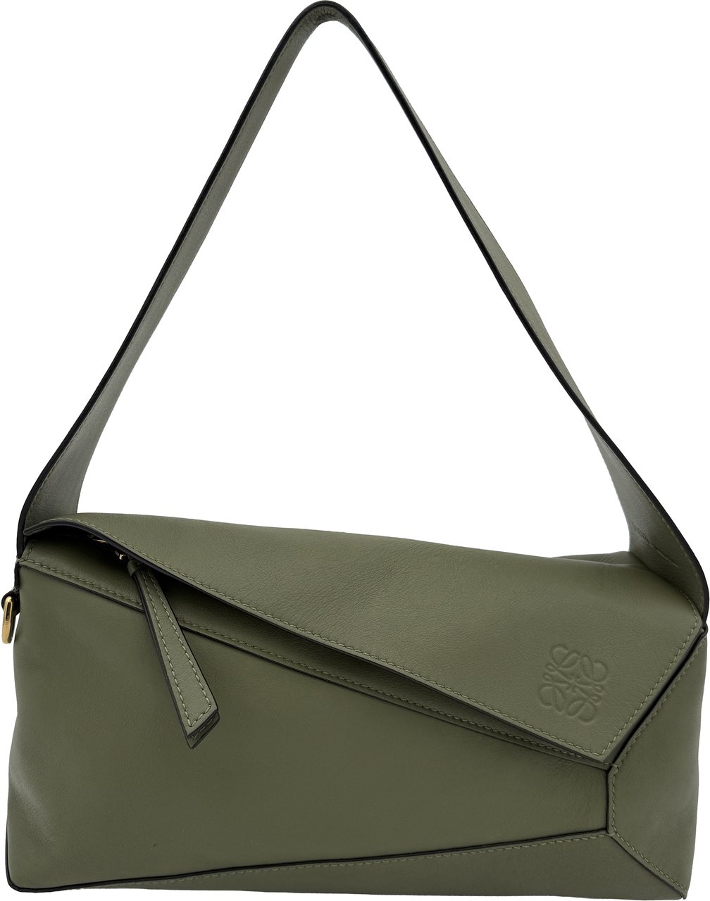 Loewe Loewe Hobo Puzzle - Khaki Groen