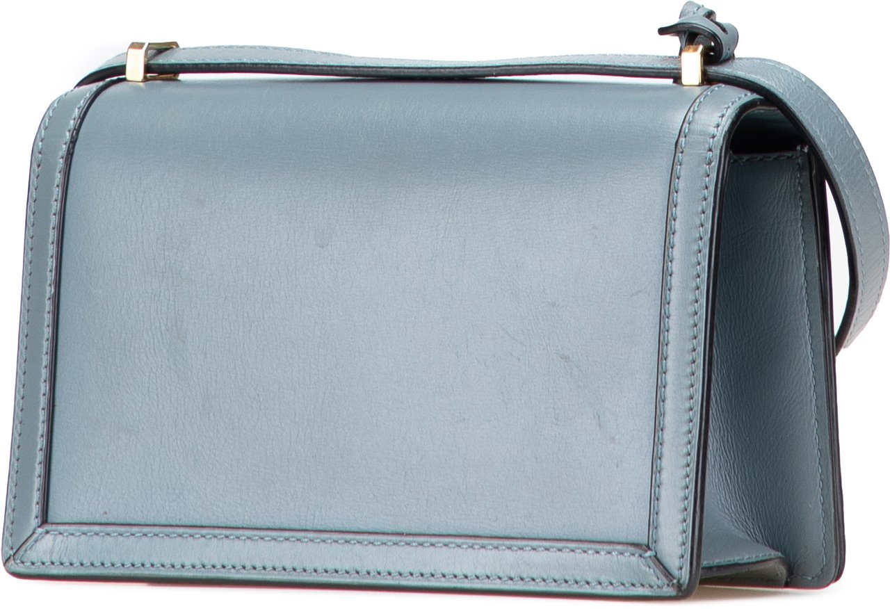 Loewe Small Leather Barcelona Crossbody Blauw