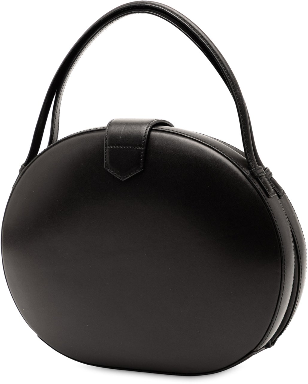 Loewe Leather Anagram Round Handbag Zwart