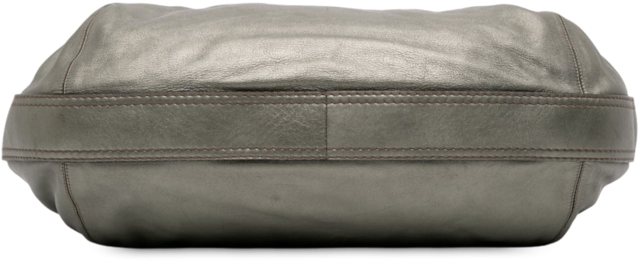 Loewe Metallic Leather Fiesta Satchel Groen