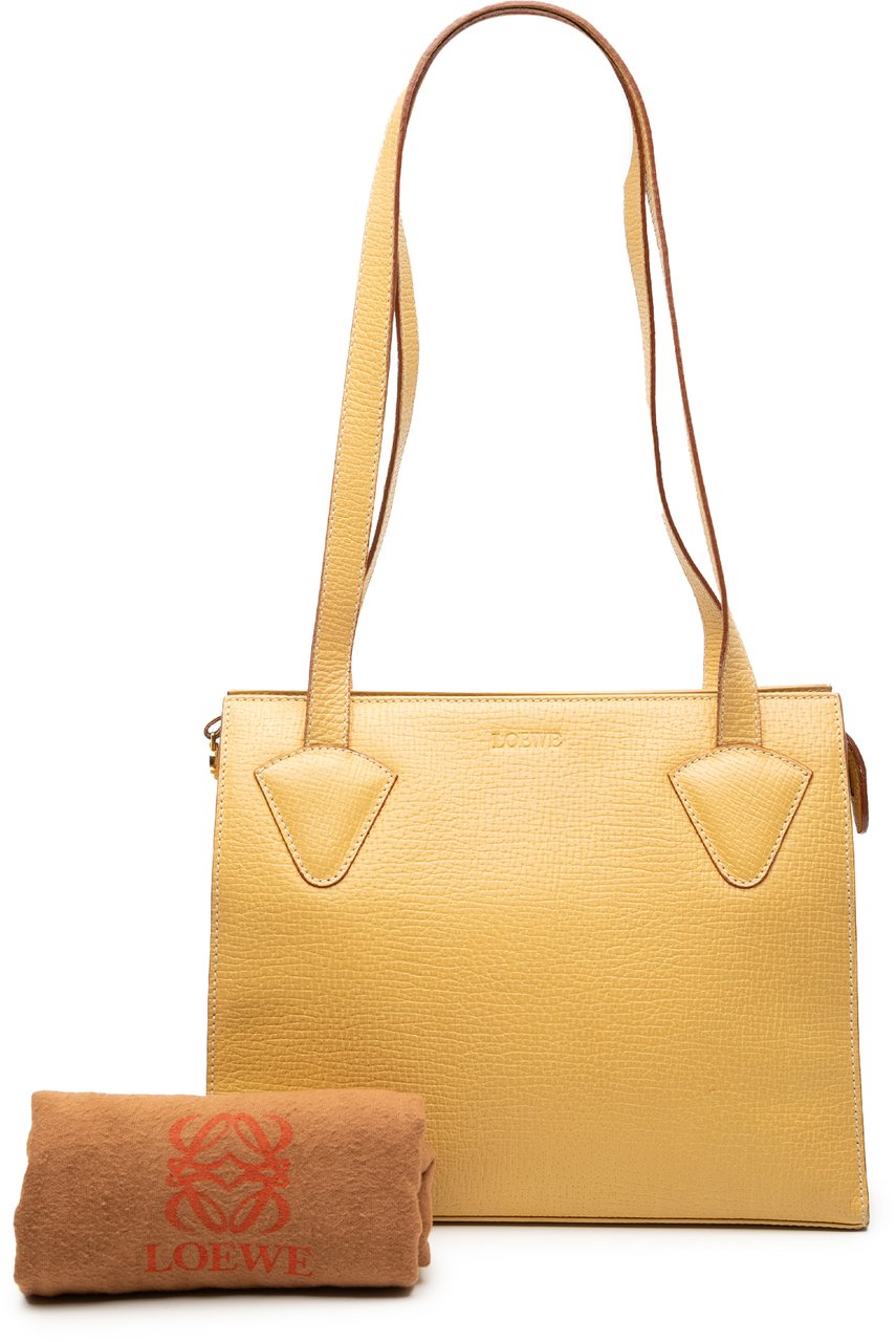 Loewe Leather Tote Geel