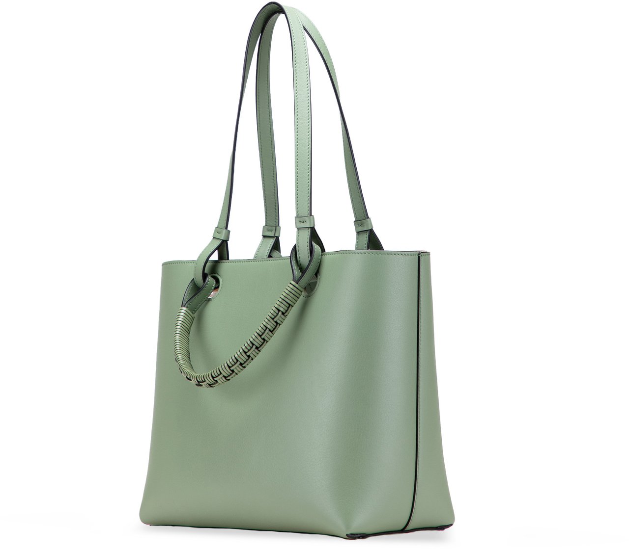 Loewe Small Smooth Calfskin Anagram Tote Groen