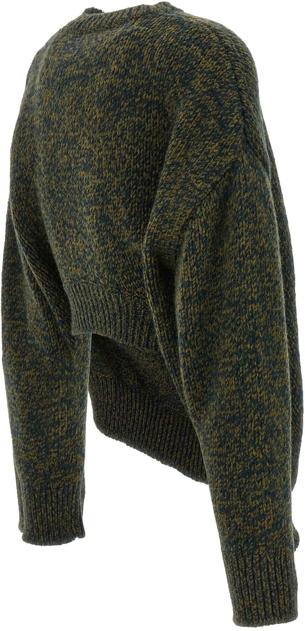 Loewe Bicolor Elastane Cardigan Groen