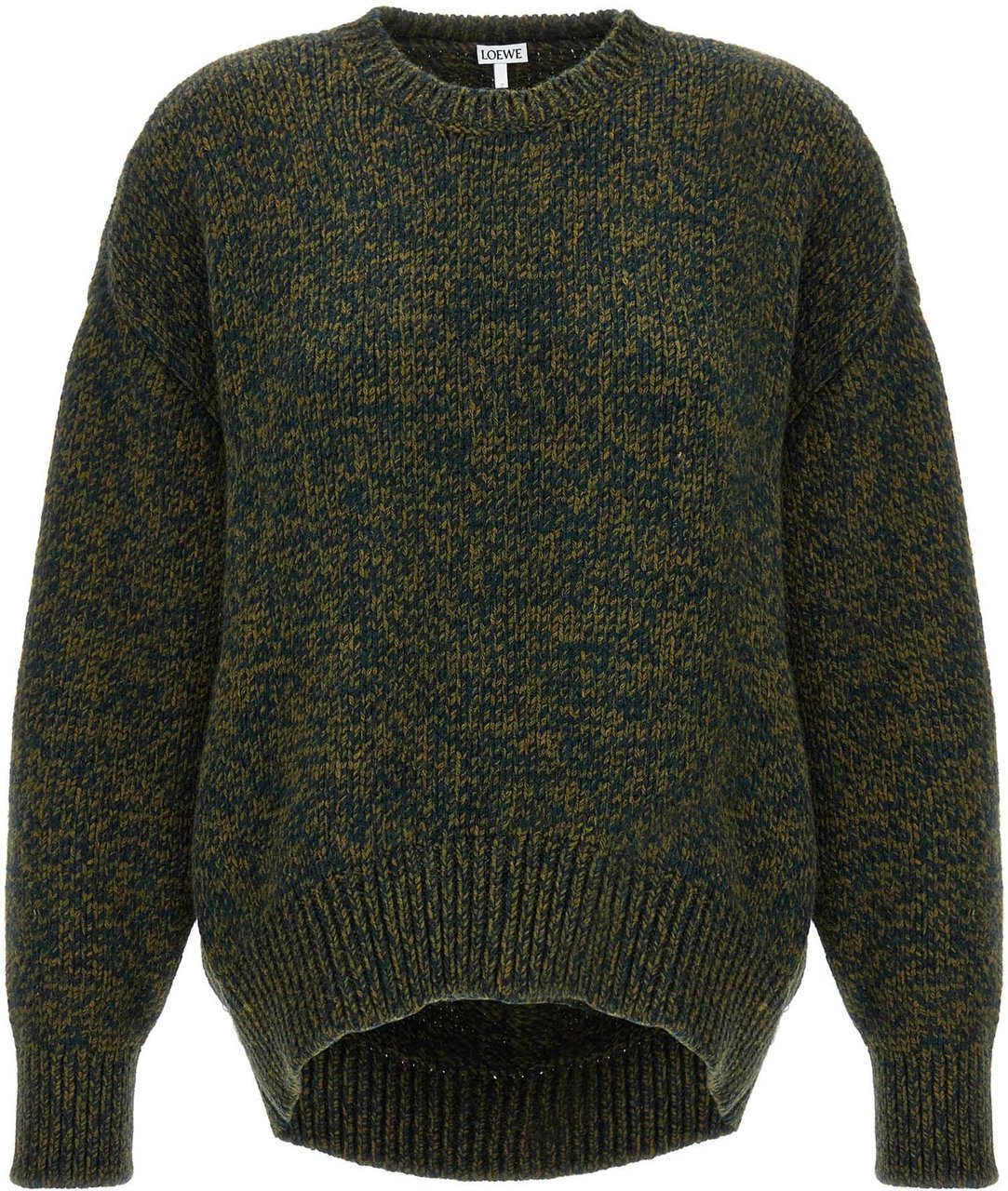 Loewe Bicolor Elastane Cardigan Groen