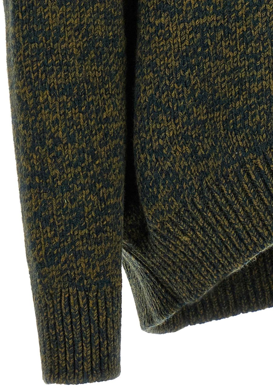 Loewe Bicolor Elastane Cardigan Groen