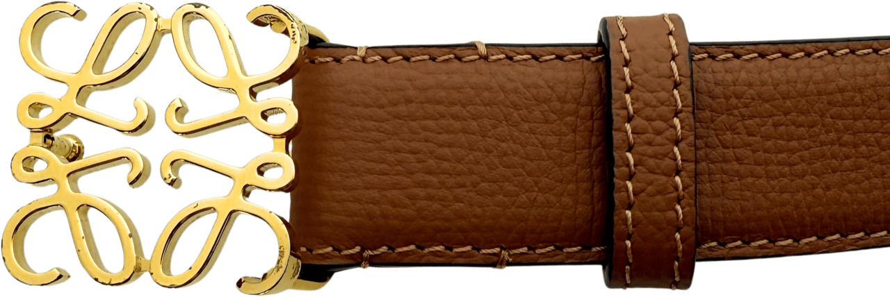 Loewe Loewe Anagram Gürtel Größe 100 Braun / sehr gut Bruin