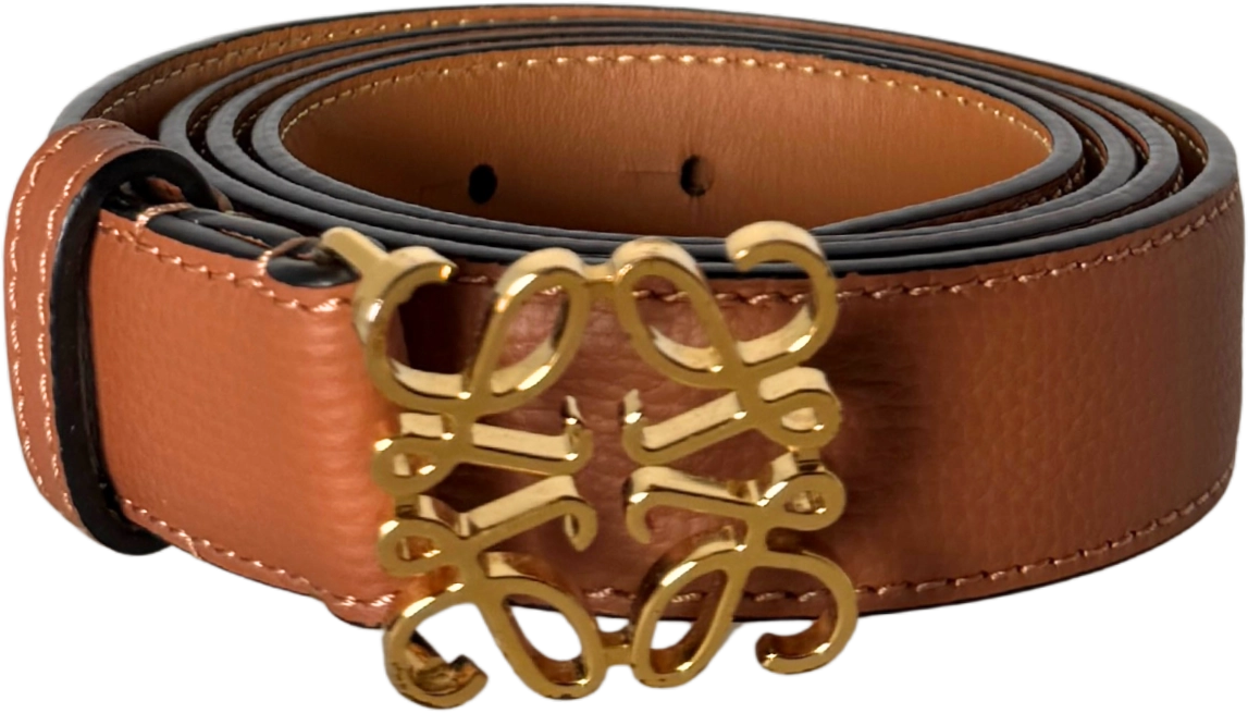Loewe Loewe Anagram Gürtel Größe 100 Braun / sehr gut Bruin