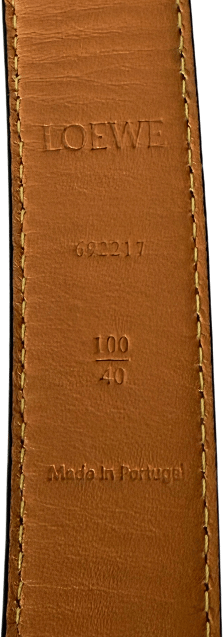 Loewe Loewe Anagram Gürtel Größe 100 Braun / sehr gut Bruin