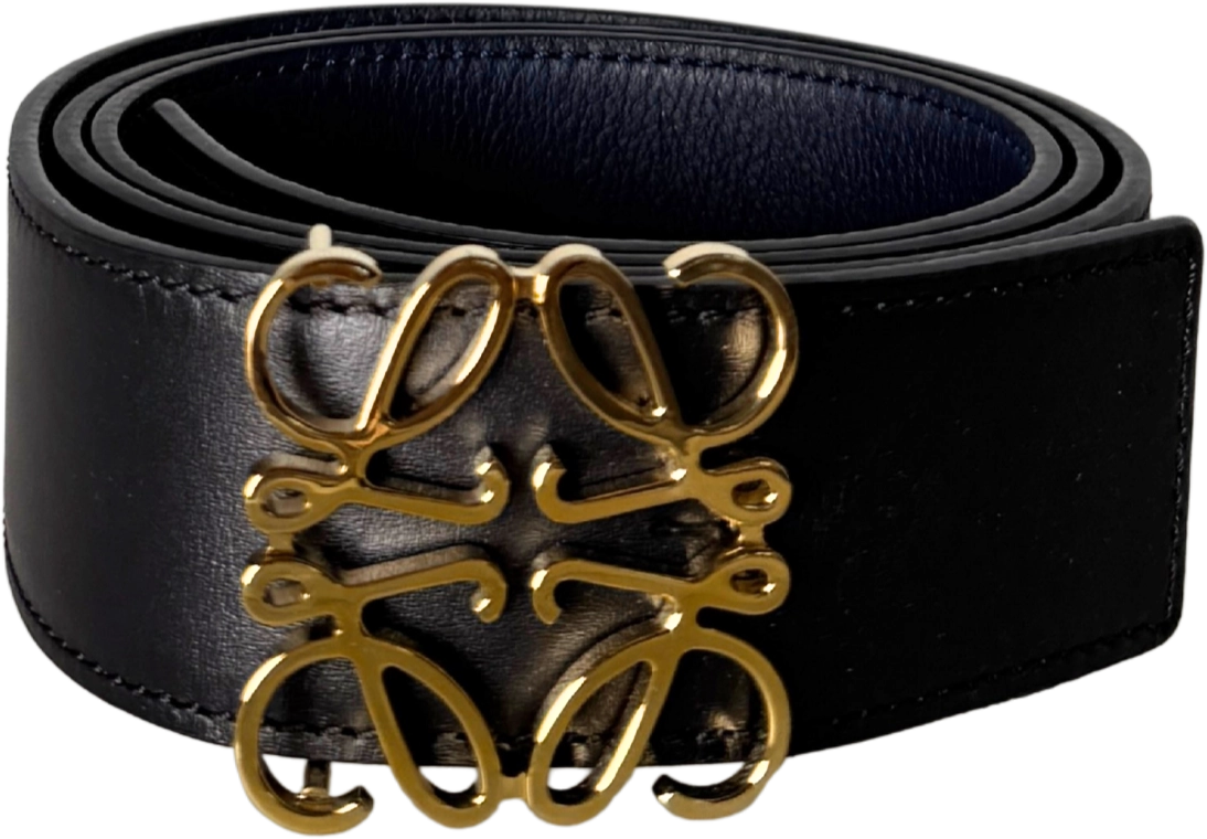 Loewe Loewe Anagram Wendegürtel Größe 90 Schwarz / neuwertig Zwart