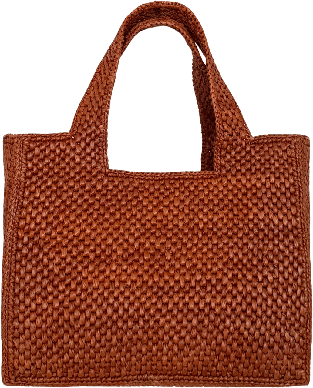 Loewe Loewe kleine Font Tote Bag aus Bast Braun / neuwertig Bruin