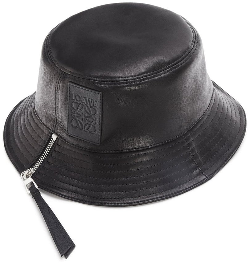 Loewe Loewe Leather Fisherman Hat Zwart
