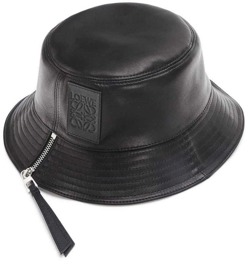 Loewe Loewe Leather Fisherman Hat Zwart