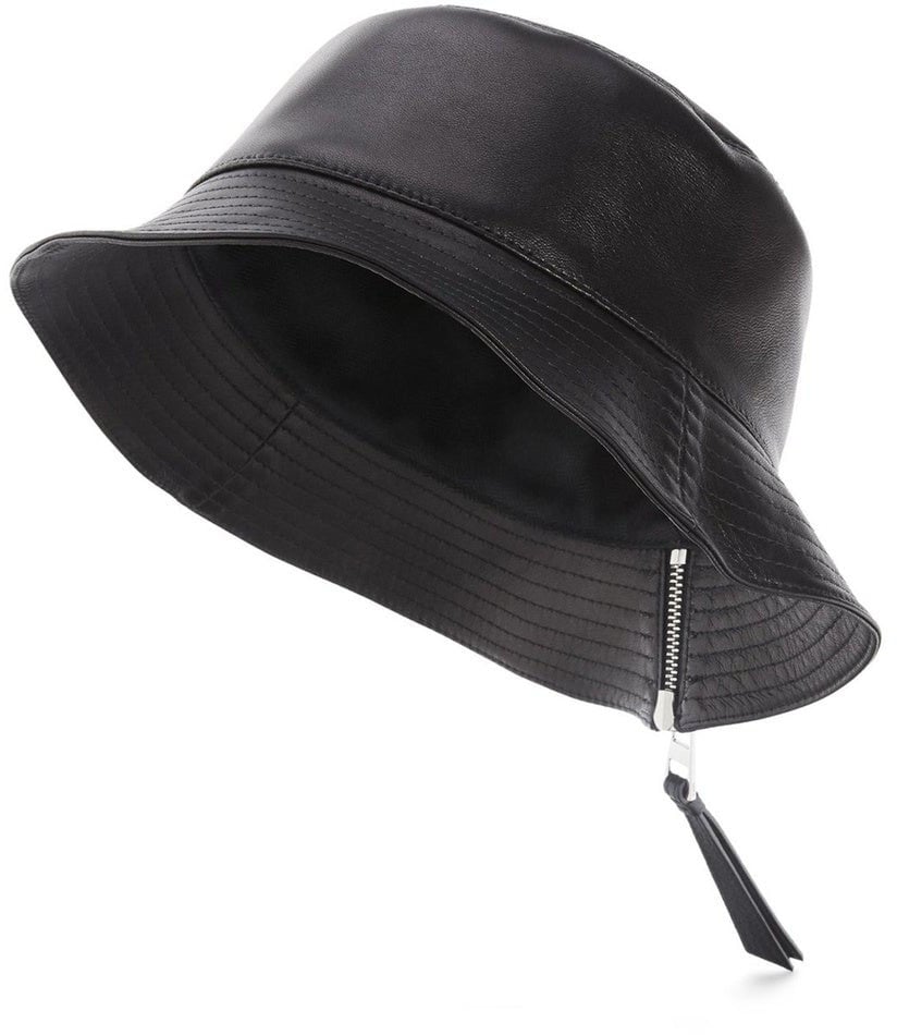 Loewe Loewe Leather Fisherman Hat Zwart