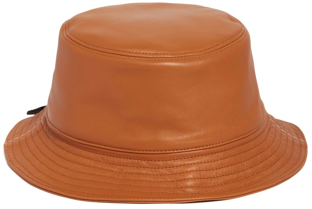 Loewe Loewe Leather Fisherman Hat Bruin