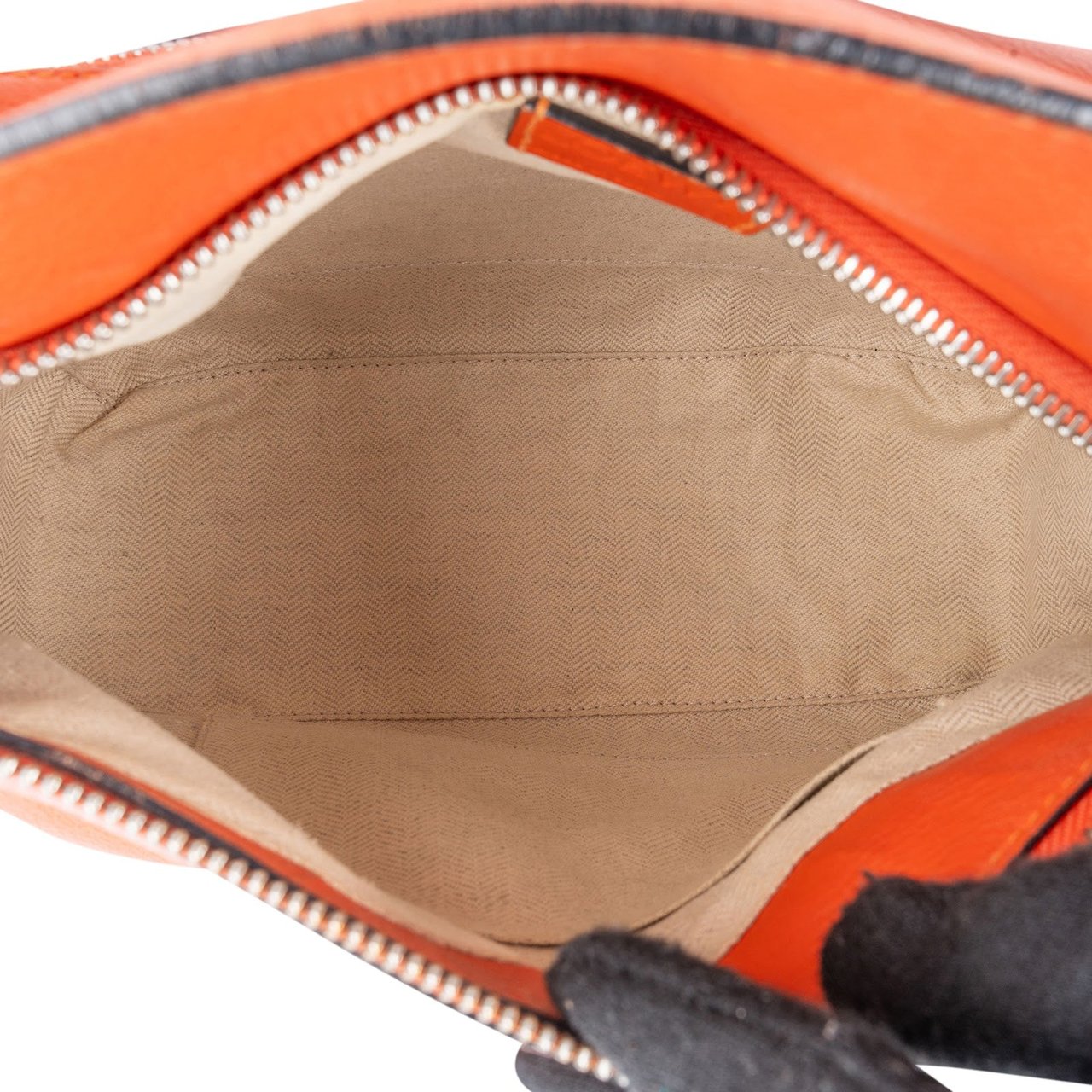 Loewe Orange Leather Puzzle Crossbody Handbag Oranje