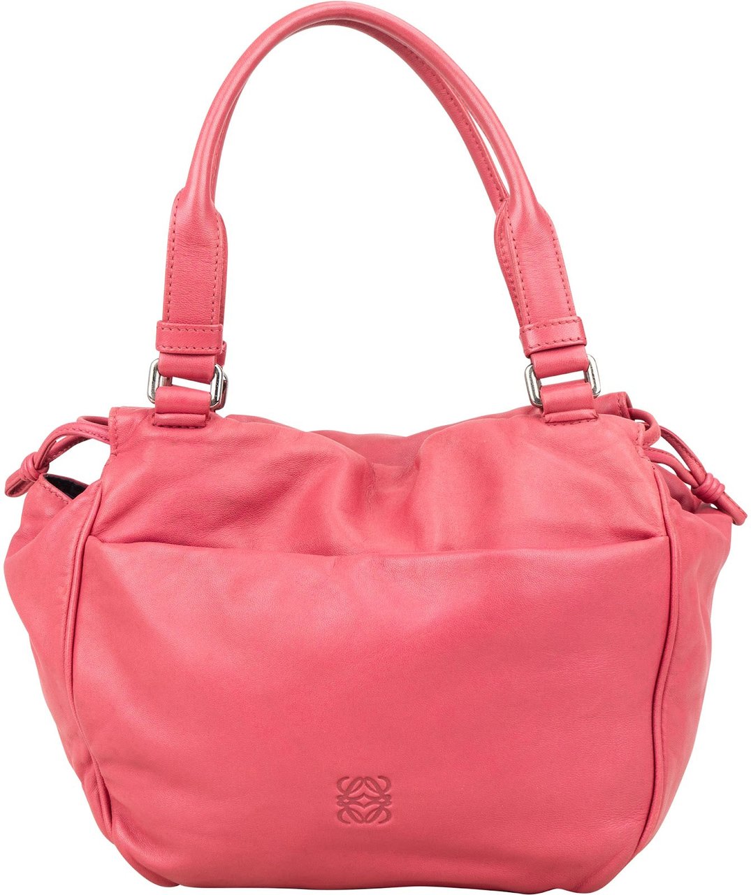 Loewe Pink Leather Napa Aire Handbag Roze