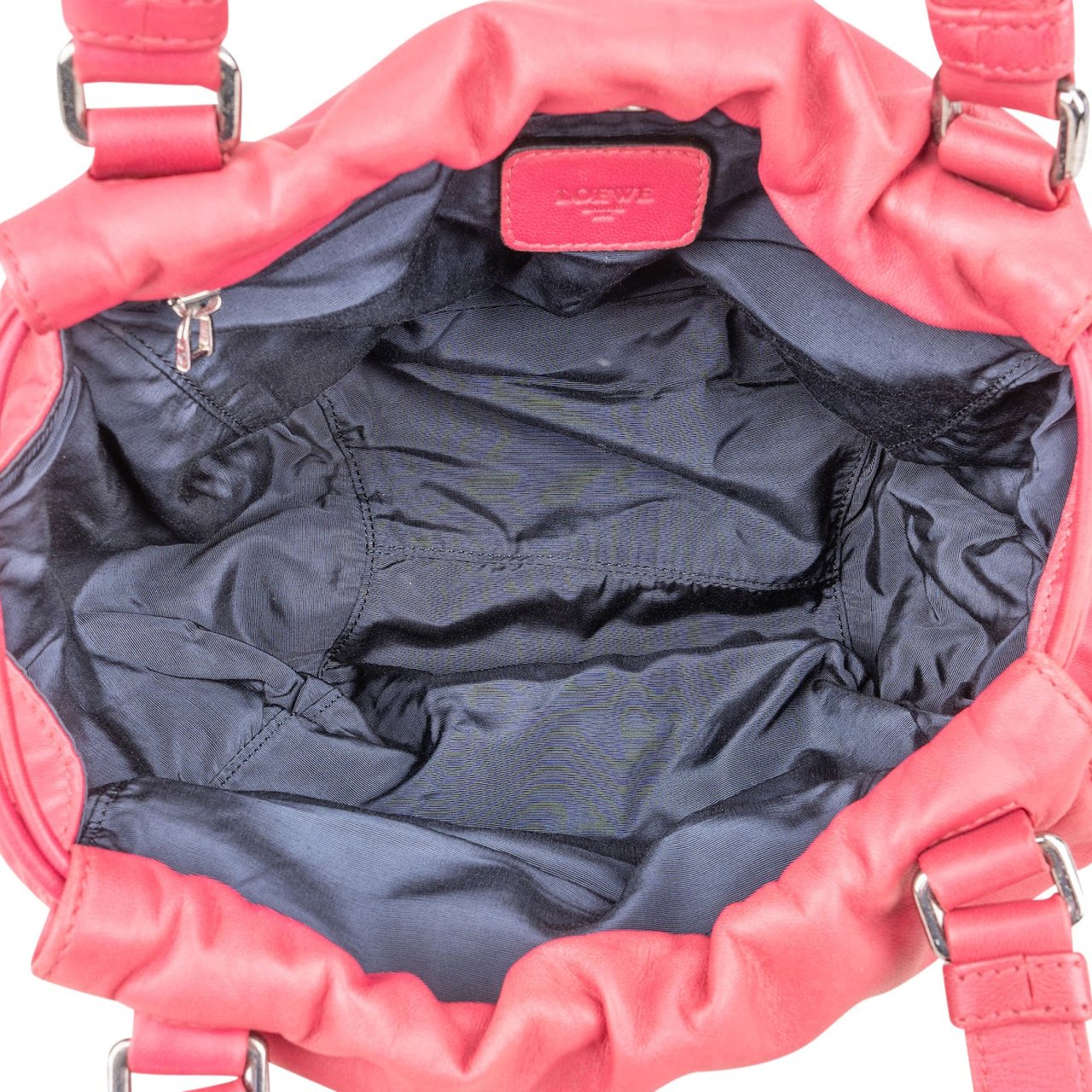 Loewe Pink Leather Napa Aire Handbag Roze