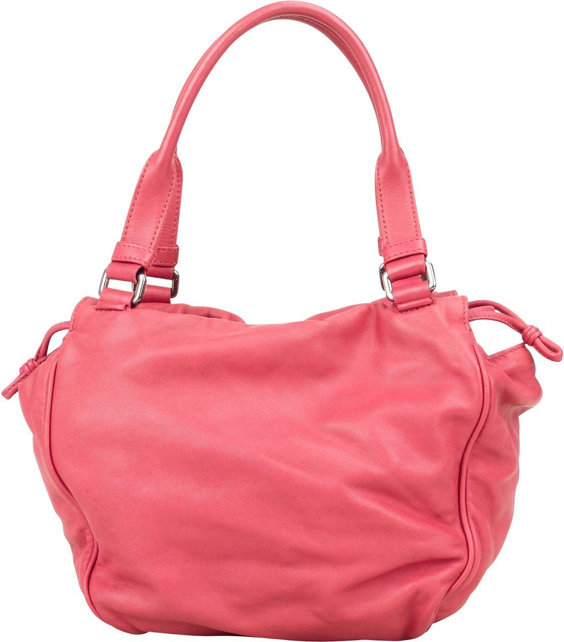 Loewe Pink Leather Napa Aire Handbag Roze