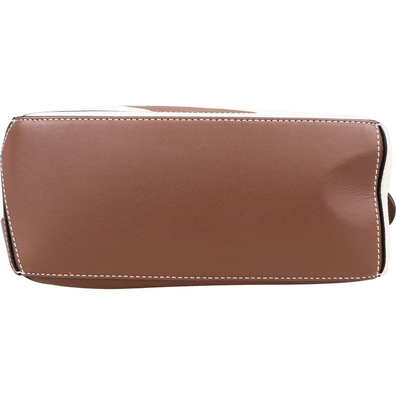 Loewe Striped Leather Puzzle Handbag Bruin