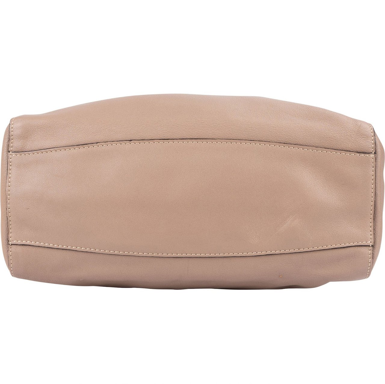 Loewe Leather Anagram Tote Shoulder Bag Beige