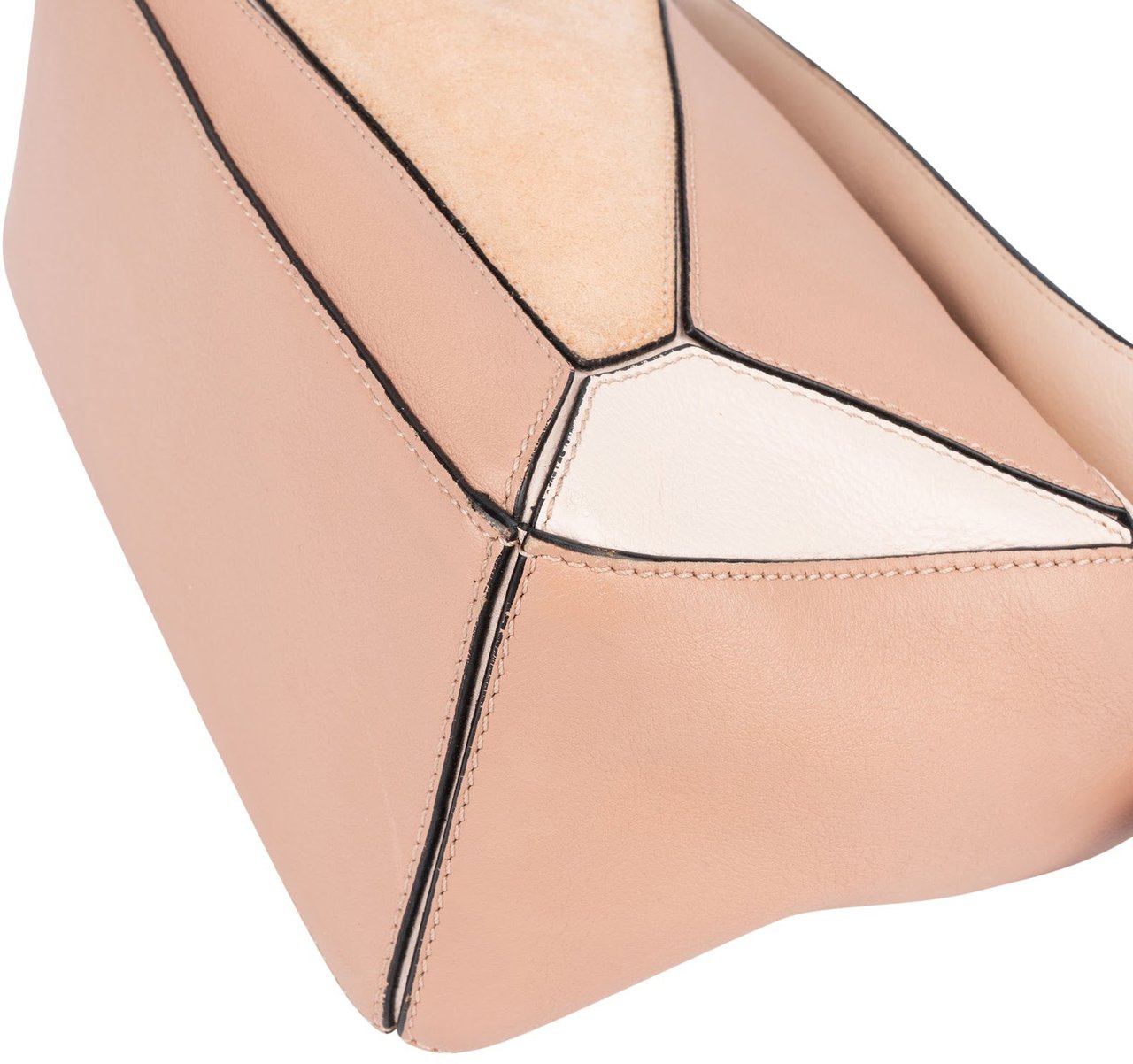 Loewe Suede Calfskin Puzzle Handbag Roze