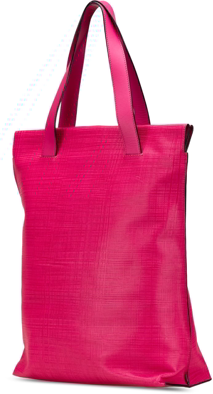 Loewe Anagram Leather Shopper Tote Roze